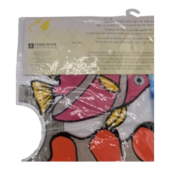 Decorative Garden Flag By Evergreen With Colorful Fish & Coral Reefs Design - Picture 11 of 11